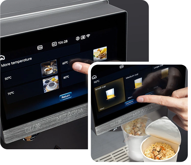 Funkcje dystrybutorów Miraqua