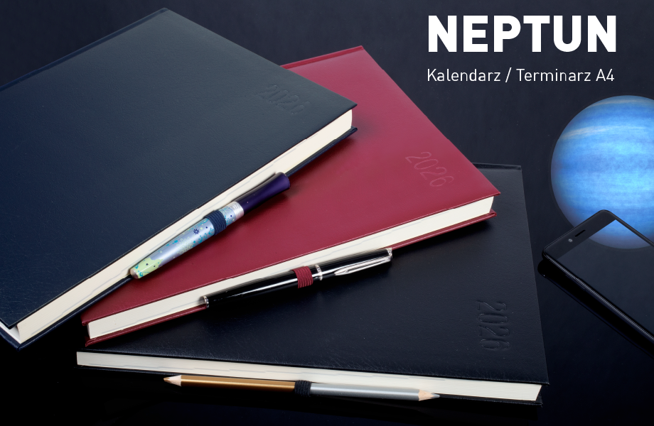 Kalendarze OPUS O.DIARY Neptun - wizualizacja na biurku