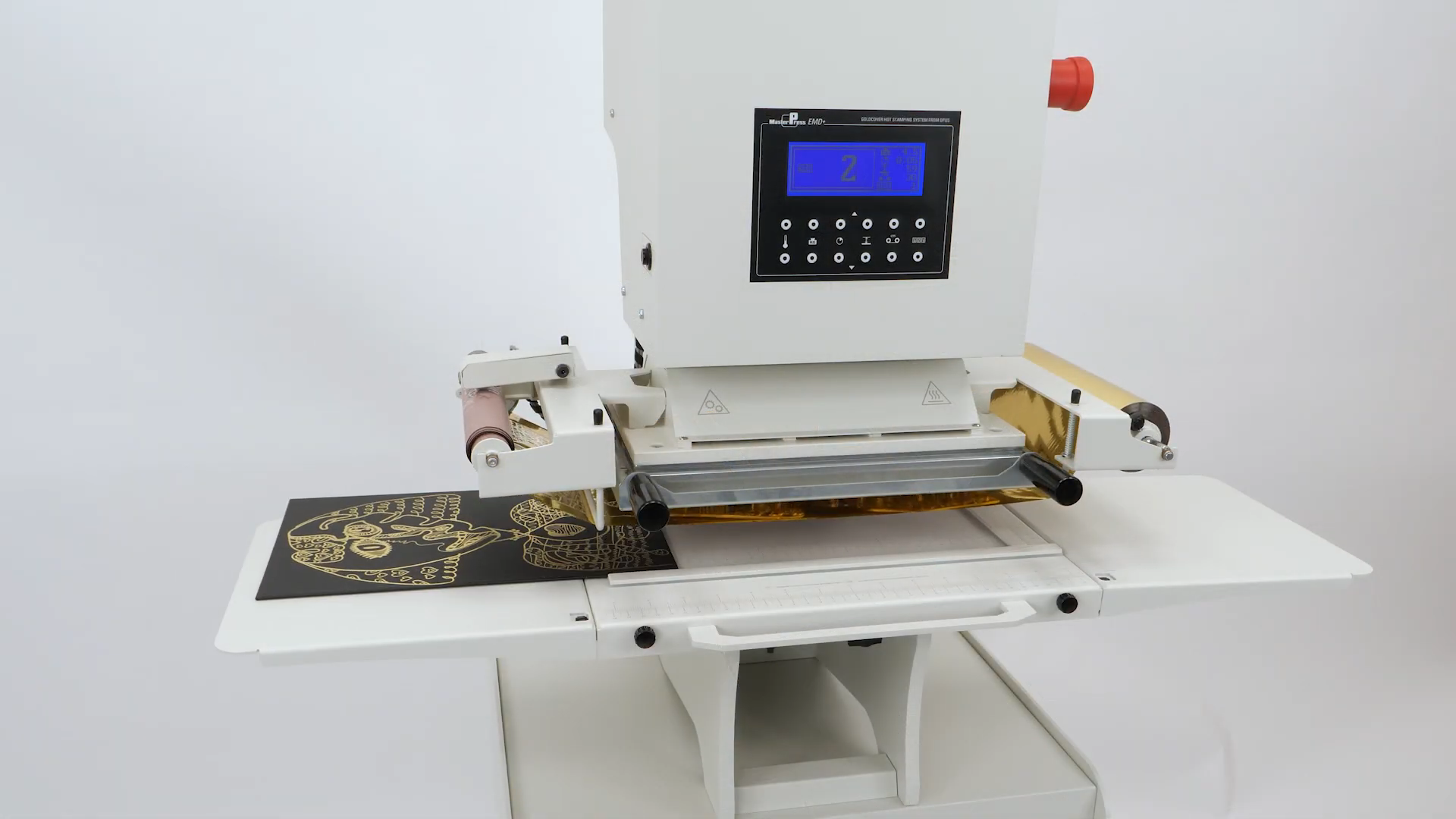 Złocenie na gorąco za pomocą złociarki OPUS Masterpress EMD+
