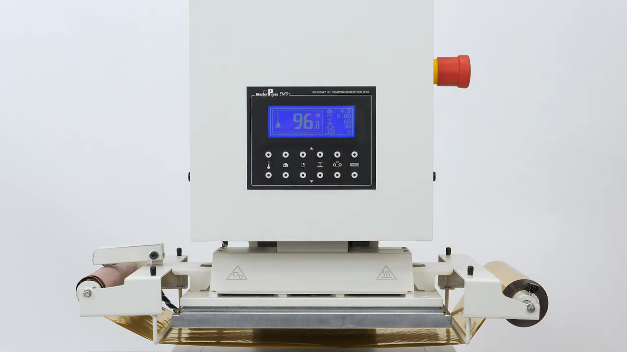 Złociarka OPUS Masterpress EMD+ - prawidłowe ustawienie temperatury