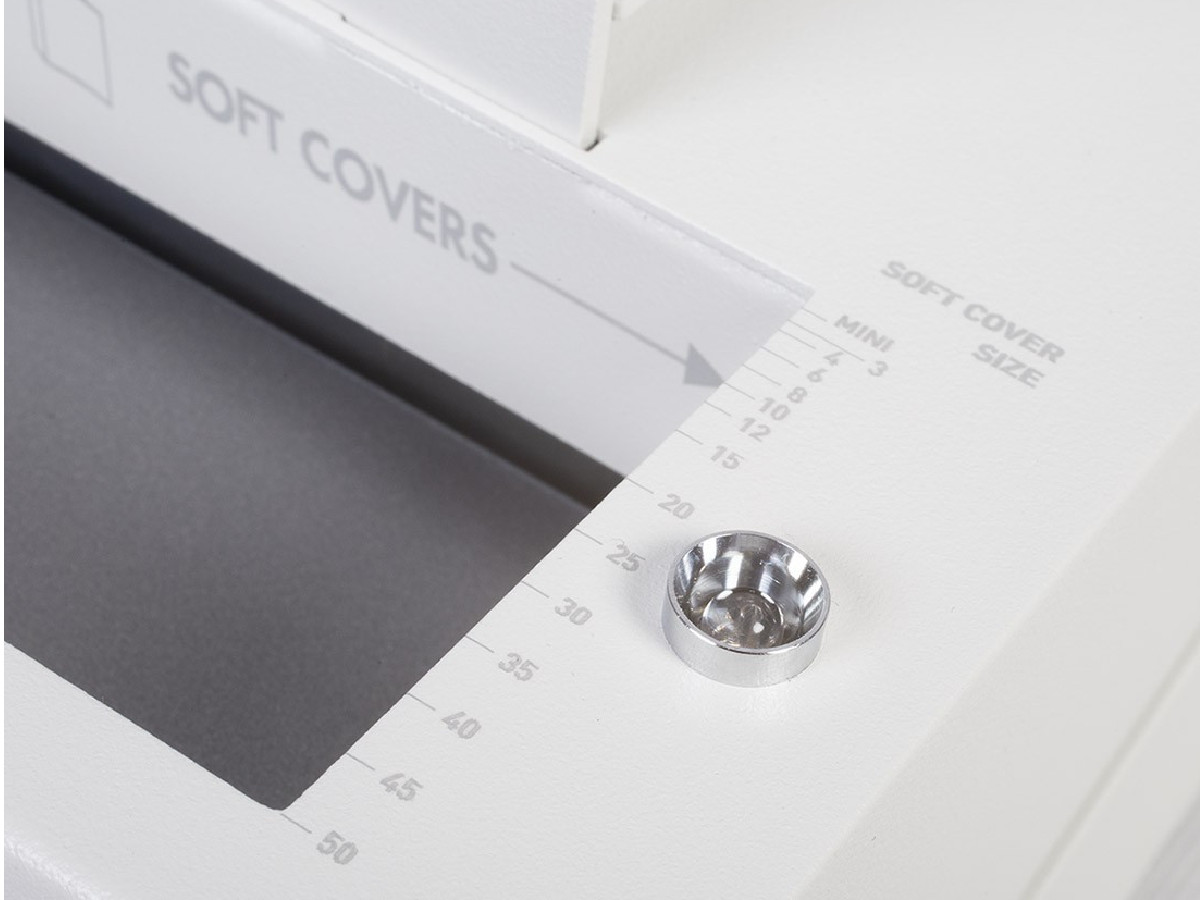 Zbliżenie na panel termobindownicy Opus Duo 500