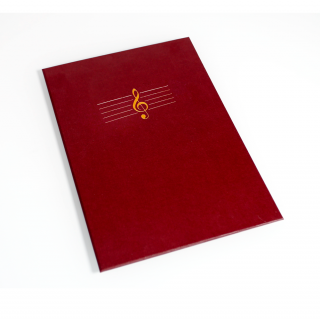 Music cover - O.Music Case - Classic - 340 x 285 mm - maroon - 10 pcs