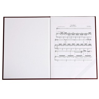 Music cover - O.Music Case - Classic - 340 x 285 mm - maroon - 10 pcs