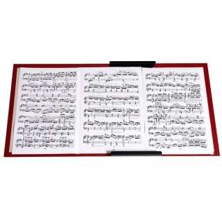 Teczki na nuty - O.Music Box - Premium - 320 x 235 mm - bordowy - 10 sztuk