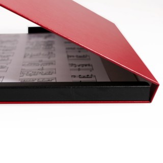 Teczki na nuty - O.Music Box - Premium - 320 x 235 mm - bordowy - 10 sztuk
