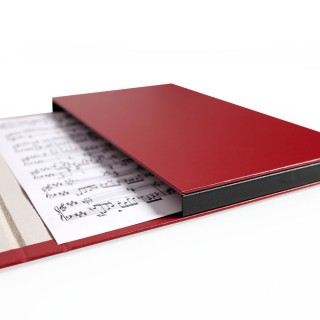 Teczki na nuty - O.Music Box - Premium - 320 x 235 mm - bordowy - 10 sztuk