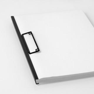 File holder of METALBIND system for 2 ring binders - O.FILE CONNECTOR - black - 10 pieces