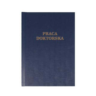 Okładka twarda z napisem - O.HARD Classic - 304 x 212 mm (A4+ pionowa) - Praca Doktorska - 10 sztuk - niebieski