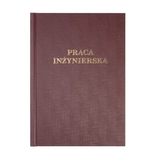 Okładka twarda z napisem - O.HARD Classic - 304 x 212 mm (A4+ pionowa) - Praca Inżynierska - 10 sztuk