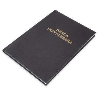 Okładka twarda z napisem - O.HARD Classic - 304 x 212 mm (A4+ pionowa) - Praca Inżynierska - 10 sztuk