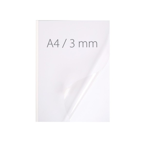 Okładka miękka Termookładki miękkie - NeoCover - 297 x 210 mm (A4 pionowa) - biały - 3 mm - 50 sztuk
