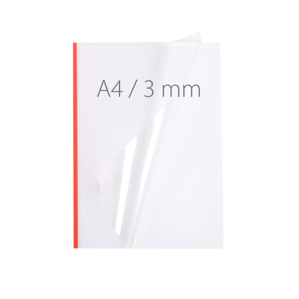 Okładka miękka Termookładki miękkie - NeoCover - 297 x 210 mm (A4 pionowa) - czerwony - 3 mm - 50 sztuk