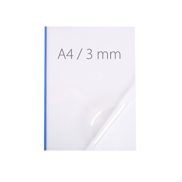 Okładka miękka Termookładki miękkie - NeoCover - 297 x 210 mm (A4 pionowa) - niebieski - 3 mm - 50 sztuk