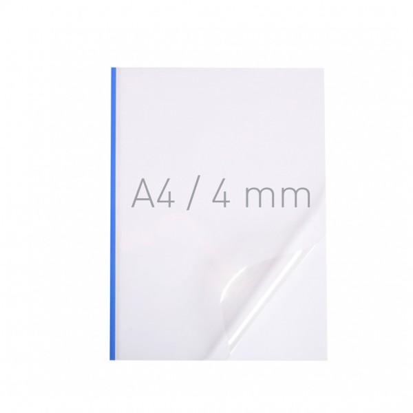 Okładka miękka Termookładki miękkie - NeoCover - 297 x 210 mm (A4 pionowa) - niebieski - 4 mm - 40 sztuk