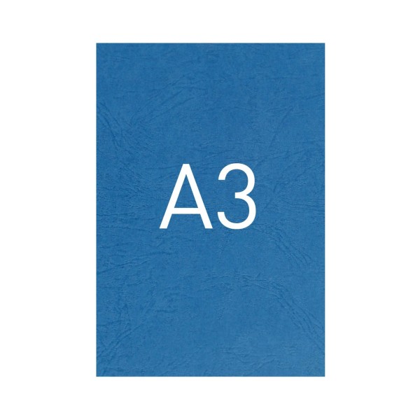 Okładka Okładka o fakturze skóry - O.UNIVERSAL - 420 x 297 mm (A3) - 100 arkuszy - niebieski