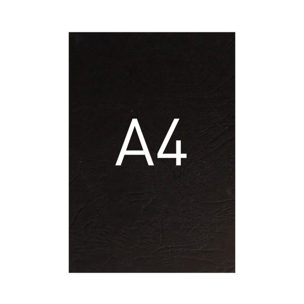 Okładka Okładka o fakturze skóry - DocCover - 297 x 210 mm (A4) - 100 arkuszy - czarny