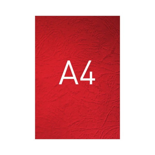 Okładka Okładka o fakturze skóry - DocCover - 297 x 210 mm (A4) - 100 arkuszy - czerwony