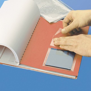 Samporzylepne kieszonki na dyskietki - O.POCKET Sticky - 90 x 105 mm - 10 sztuk