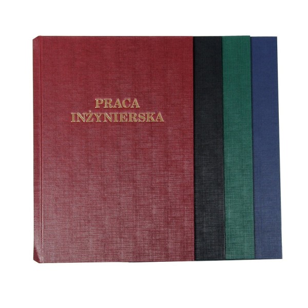 Okładka twarda z napisem - O.HARD COVER Classic 304 x 212 mm (A4+ pionowa) Praca Inżynierska - 10 par