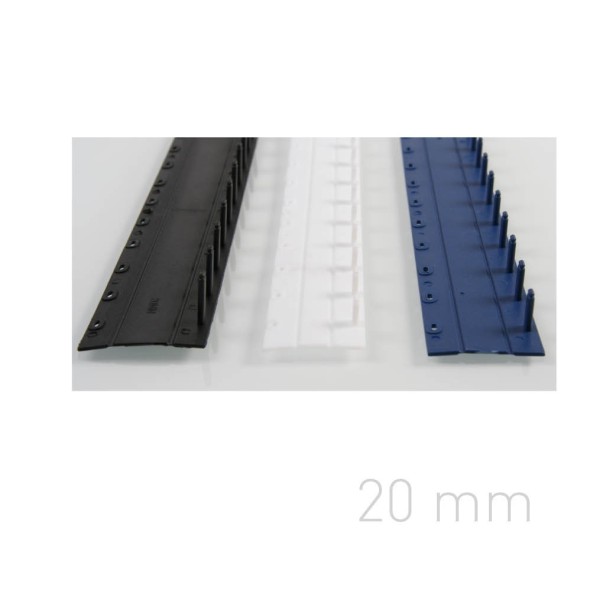 Grzbiet zamykany Grzbiety plastikowe zamykane - O.CLICK - A4 - niebieski - 20 mm - 50 sztuk