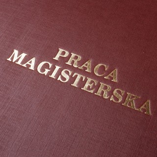 Okładka twarda z napisem - O.HARD Classic - 304 x 212 mm (A4+ pionowa) - Praca Magisterska - 10 sztuk