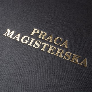 Okładka twarda z napisem - O.HARD Classic - 304 x 212 mm (A4+ pionowa) - Praca Magisterska - 10 sztuk