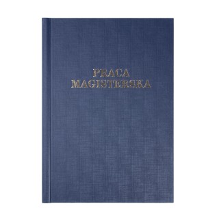 Okładka twarda z napisem - O.HARD Classic - 304 x 212 mm (A4+ pionowa) - Praca Magisterska - 10 sztuk