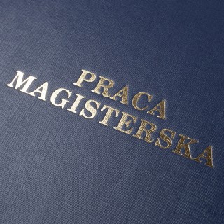 Okładka twarda z napisem - O.HARD Classic - 304 x 212 mm (A4+ pionowa) - Praca Magisterska - 10 sztuk