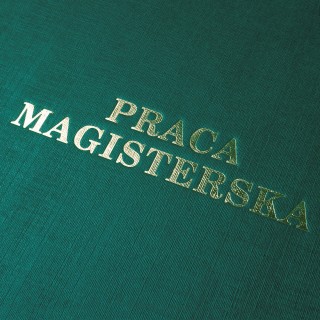 Okładka twarda z napisem - O.HARD Classic - 304 x 212 mm (A4+ pionowa) - Praca Magisterska - 10 sztuk