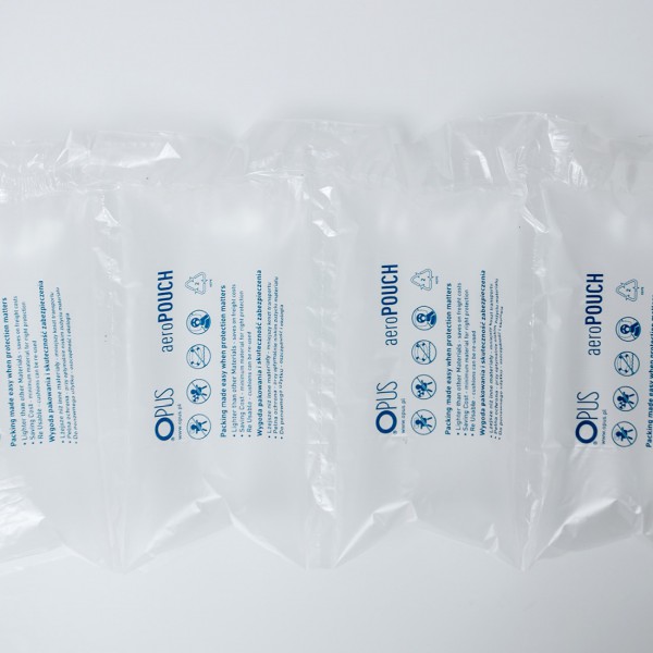 Air cushion chains film in roll - aeroPOUCH - 200 x 100 mm - single cushion - 20 µm - 300 m