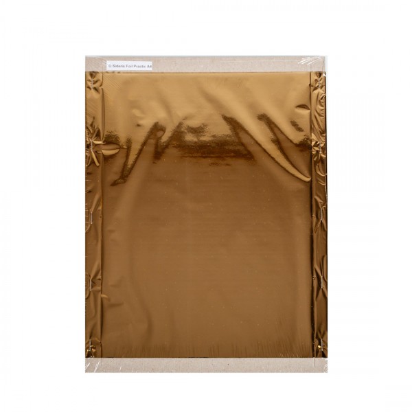 Versatile hot print foil in a sheets for Sideris Printer - O.FOIL SIDERIS Practic - A4 (297 x 210 mm) - gold - 200 sheets