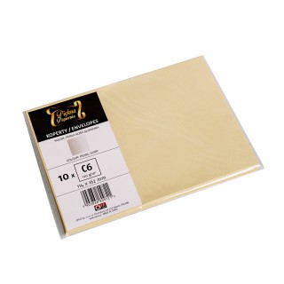 Koperta ozdobna - O.Koperta C6 - PERŁA - 120 g/m² - 10 sztuk