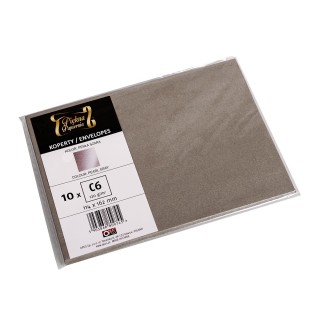 Koperta ozdobna - O.Koperta C6 - PERŁA - 120 g/m² - 10 sztuk