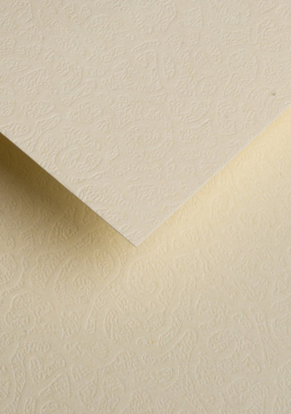 Papier ozdobny Papier ozdobny - O.Papiernia FLORA - 120 g/m² - 50 sztuk - kremowy