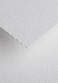 Papier ozdobny - O.Papiernia FLORA - 120 g/m² - 50 sztuk - biały