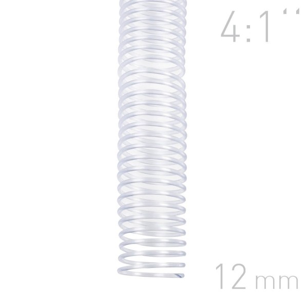 Grzebiet spiralny Grzbiety spiralne - O.COIL - A4 - przeźroczysty - 12 mm - 100 sztuk