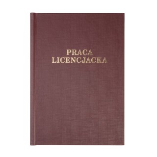 Okładka twarda z napisem - O.HARD Classic - 304 x 212 mm (A4+ pionowa) - Praca Licencjacka - 10 sztuk