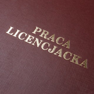 Okładka twarda z napisem - O.HARD Classic - 304 x 212 mm (A4+ pionowa) - Praca Licencjacka - 10 sztuk
