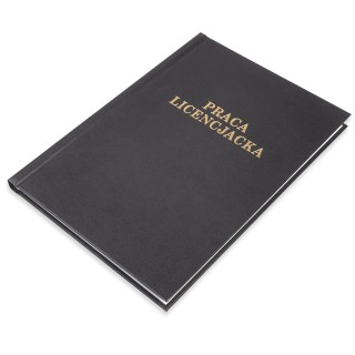 Okładka twarda z napisem - O.HARD Classic - 304 x 212 mm (A4+ pionowa) - Praca Licencjacka - 10 sztuk