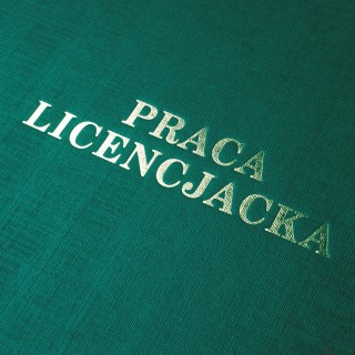 Okładka twarda z napisem - O.HARD Classic - 304 x 212 mm (A4+ pionowa) - Praca Licencjacka - 10 sztuk