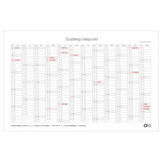 Kalendarz biurkowy - O.DIARY Fobos - A4 (2026)