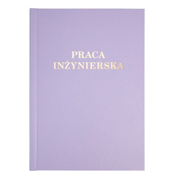 Okładka Okładka twarda z napisem - O.HARD Modern 04 - 304 x 212 mm (A4+ pionowa) - Praca Inżynierska - 10 par - fioletowy - A (10 mm)