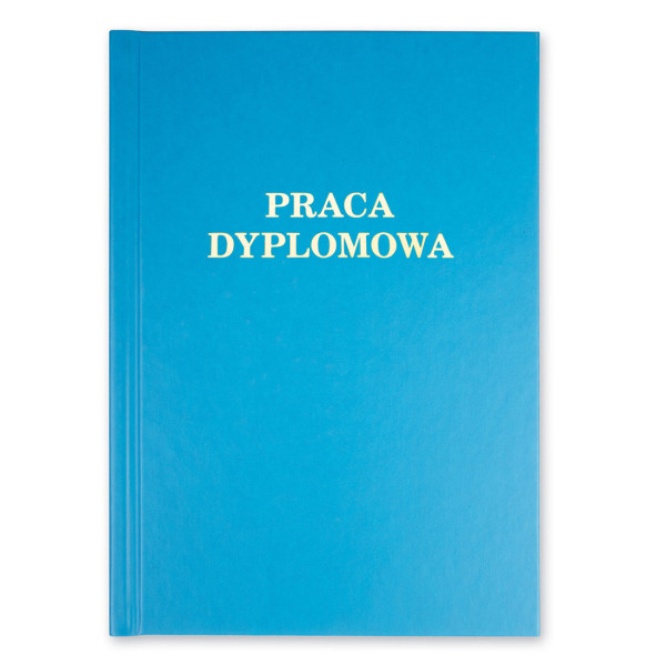 Okładka Okładka twarda z napisem - O.HARD Modern 02 - 304 x 212 mm (A4+ pionowa) - Praca Dyplomowa - 10 par - turkusowy - A (10 mm)