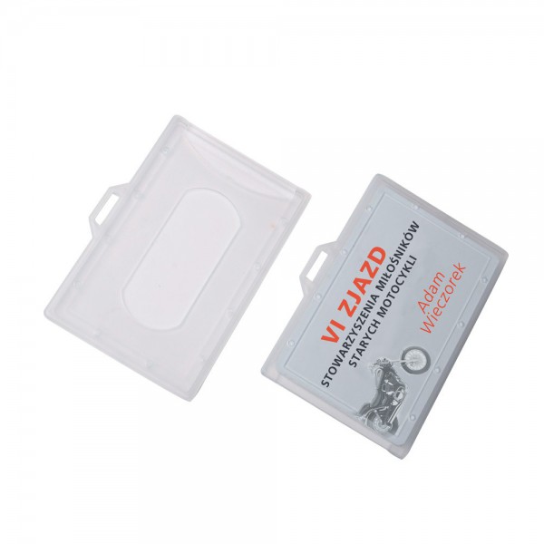 Rigid ID card/badge holder - O.BADGE HOLDER - 55 x 90 mm - 50 pieces