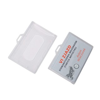 Rigid ID card/badge holder - O.BADGE HOLDER - 55 x 90 mm - 50 pieces