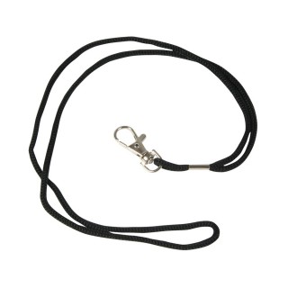 Black lanyard with carabineer - O.LANYARD 2 - black - 50 pieces