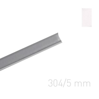 Wrapped metal channel - O.CHANNEL Art 304 mm (A3+ landscape, A4+ portrait) - 10 pieces - white glossy