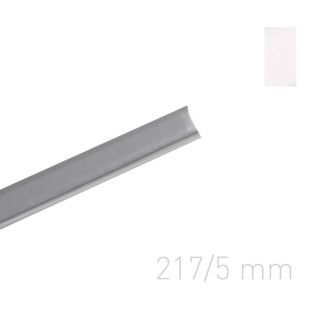 Wrapped metal channel - O.CHANNEL Art 217 mm (A4+ landscape, A5+ portrait) - 10 pieces - white glossy