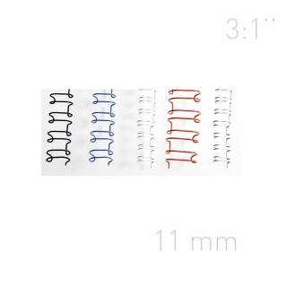 3:1 pitch twin loop wire - O.WIRE 3:1 - A4 - 100 pieces