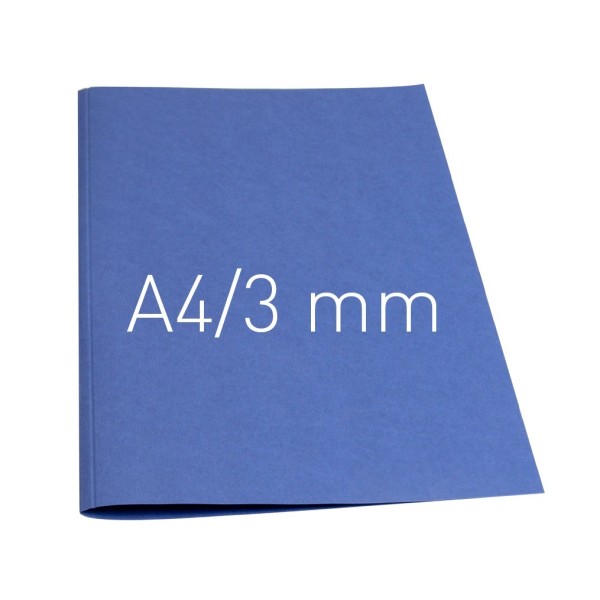 Okładka miękka Termookładki miękkie - Thermolinen plain (A4 pionowa) - 100 sztuk - granatowy - 3 mm